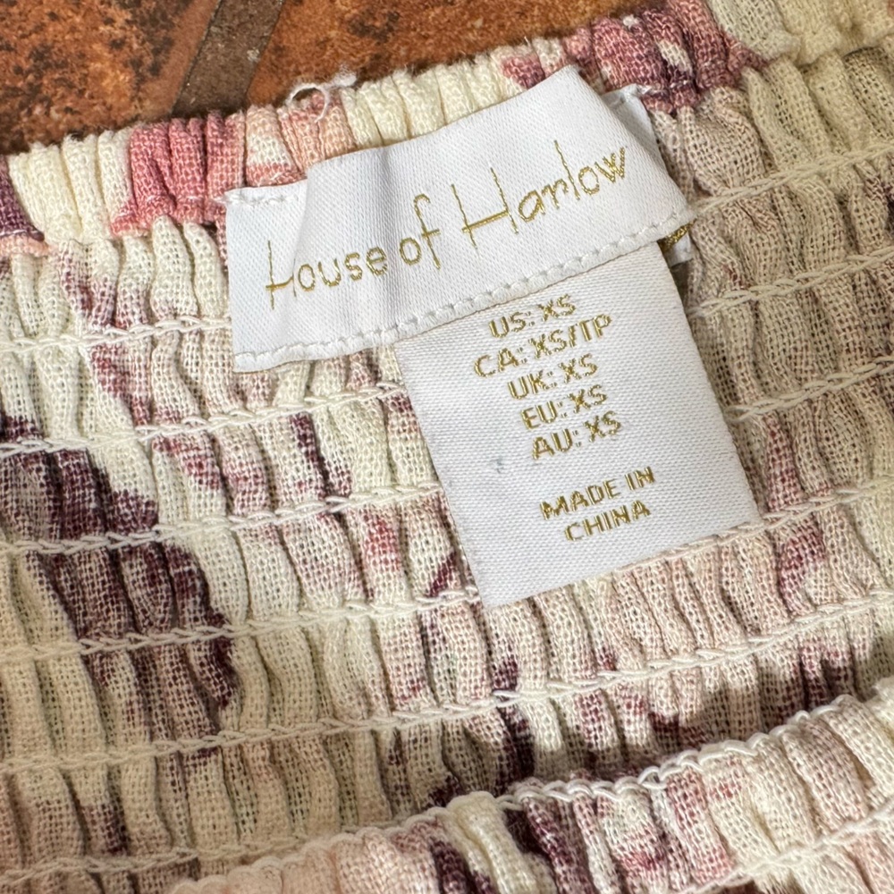House of Harlow 1960 Linen Blend Palm Dress - Picture 5 of 7